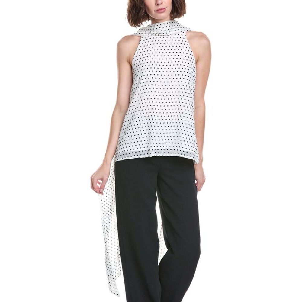 To My Lovers Womens Dot Top, White